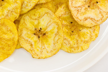 Obleas de plátano frito