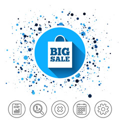 Big sale bag sign icon. Special offer symbol.