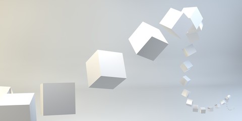 Geometric figure 3d image. 