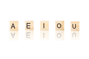 A E I O U, vowel word.