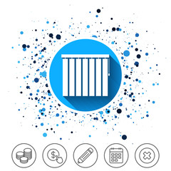 Louvers vertical sign. Window blinds jalousie.