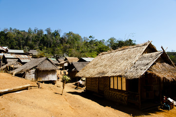 Fototapeta na wymiar Ban Mok Chong Village - Laos
