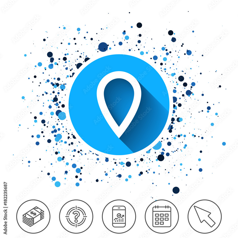 Poster map pointer sign icon. marker symbol.