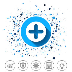 Obraz premium Plus sign icon. Positive symbol.