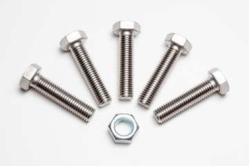 five lying bolts and an nut