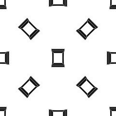 Napkins pack pattern seamless black