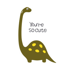 Cute dino illustration