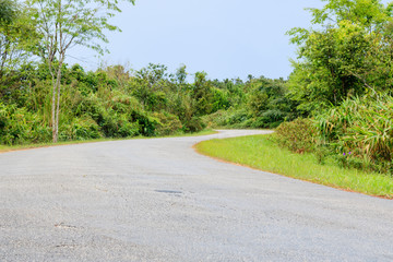 countryside road in thailand