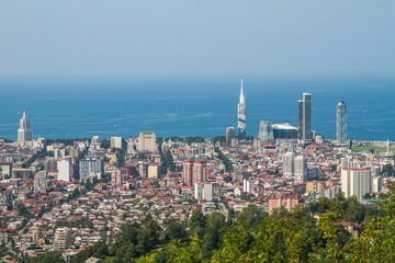 Fototapeta premium Batumi city center, Georgia, view from above