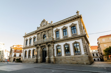 Fototapeta na wymiar Main facade of Pontevedra city council building