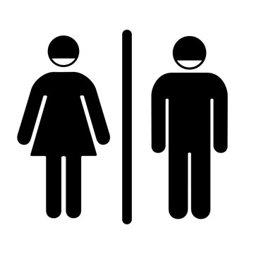 мужской и женский туалет