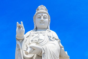 Buddha statue of Guan Yin near Nan Hai Pu Tuo Temple at Sellicks Hill erected in May 2015 and open for public daily any time