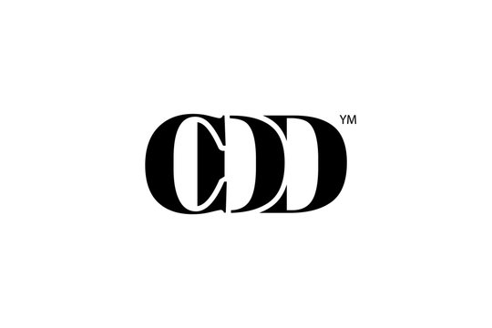 CDD Logo Branding Letter. Vector graphic design. Useful as app icon, alphabet combination, clip-art, and etc.