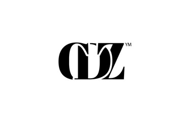 CDZ Logo Branding Letter. Vector graphic design. Useful as app icon, alphabet combination, clip-art, and etc.