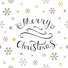 Merry Christmas greeting card