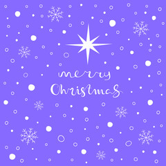 Merry Christmas greeting card
