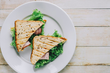 Sandwich On Plate