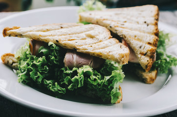 Sandwich On Plate