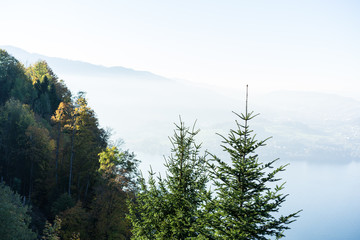 mountain landscape at buergenstock near lucerne switzerland tourism