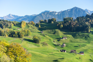 mountain landscape at buergenstock near lucerne switzerland tourism