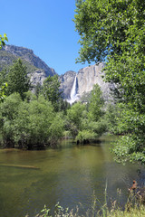 Fototapeta premium Upper Yosemite Falls in Yosemite National Park. California. USA