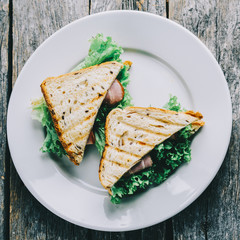 Sandwich On Plate