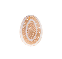 Easter hen's egg with carving.