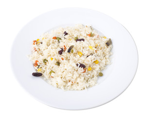 Beans and rice.