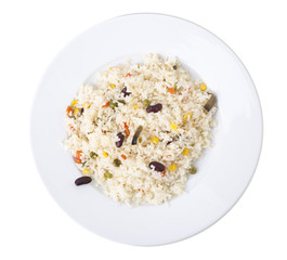 Beans and rice.