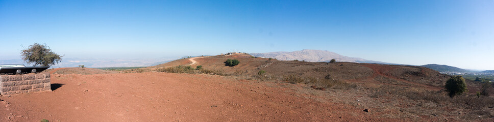 Hermon mountain panorama in Israel