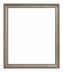 Fototapeta premium Silver frame for paintings, mirrors or photos