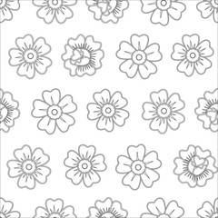 Abstract seamless daisy pattern for girls, boys, clothes. Creative vector daisy background with flower marguerite. Funny pattern wallpaper for textile and fabric. Fashion flower style. Colorful bright