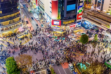 Fotobehang Shibuya, Tokio, Japan © SeanPavonePhoto