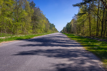 Highway strip for military planes near Jaroslawiec village, Poland