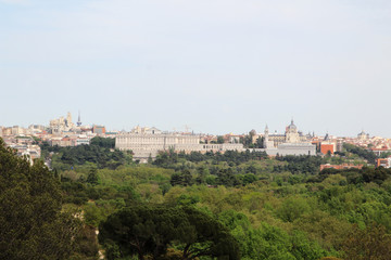 Fototapeta na wymiar Madrid panorama, Spain