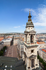 Fototapeta na wymiar Budapest City Centre With St. Stephen Basilica Tower