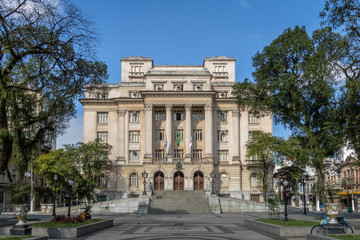 Fototapeta na wymiar Visconde de Maua Square and Santos City Hall - Santos, Sao Paulo, Brazil