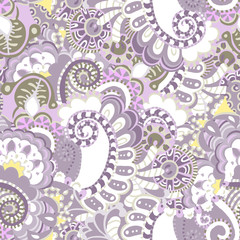 Funny fantasy tender seamless pattern 