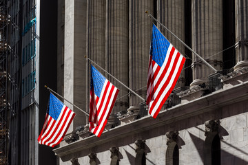 Flags On Wall St