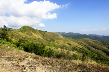 Doi Chang chiang rai thailand  December 26/ 2016 Beautiful view on Doi Chang chiang rai thailand  