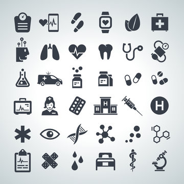health and medical icons set