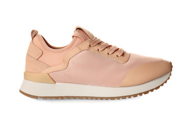 Female sport shoe on white background