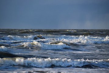 Nordseeküste nach einem Herbststurm