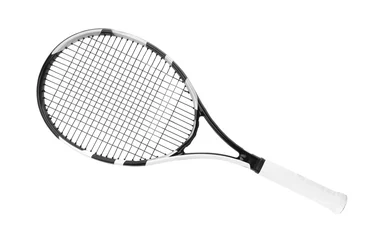 Fotobehang Tennis racket on white background © Africa Studio