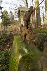 Alter, verlassener Friedhof