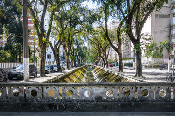 Obraz premium Santos City Canals - Santos, Sao Paulo, Brazil