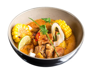 Curry chicken in a bowl