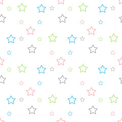 Soft pastel star seamless background. Abstract pattern for card, wallpaper, album, scrapbook, holiday wrapping paper, textile fabric, garment, t-shirt design etc.