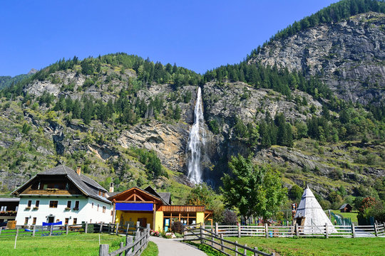 Waterfall at Fallbach in Austria