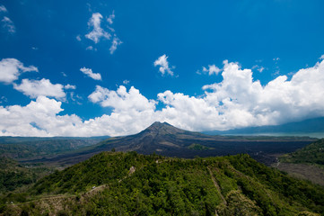 Fototapeta na wymiar Mount Batur in Bali, Indonesia 